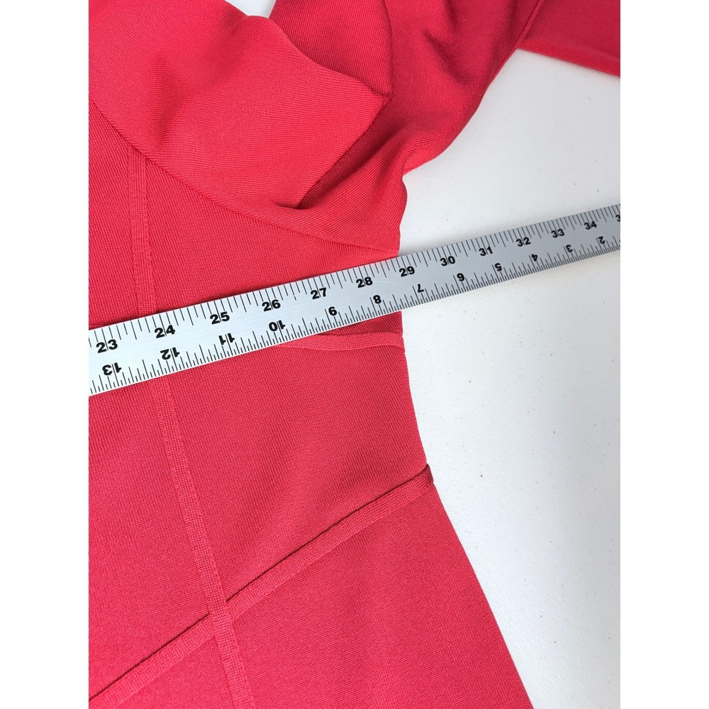 Vintage Misook Red Knit Cardigan Jacket Longline Gold‎ Buttons 3X - Picture 11 of 12
